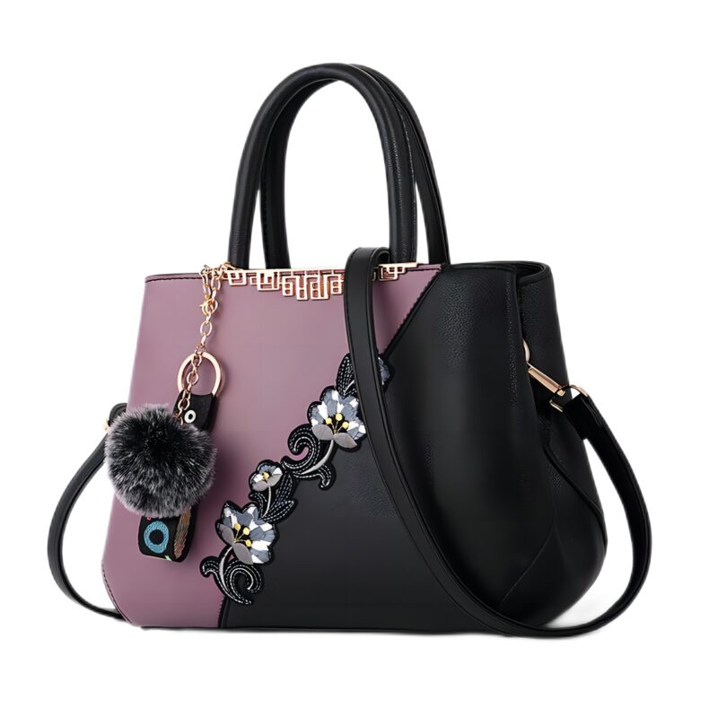 Handbags Fashionable Women's Handbags For Ladies Flower Pattern Crossbody Bags Splicing Color Shoulder Bags - Image 7