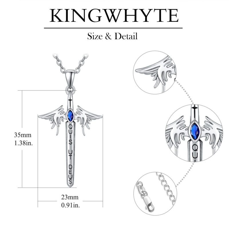 Sterling Silver St Michael Necklace Virgin Mary Necklace Amulet Necklace Catholic Pend - Image 6